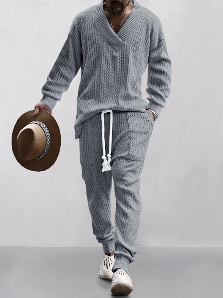 Cable Knit Athleisure Set