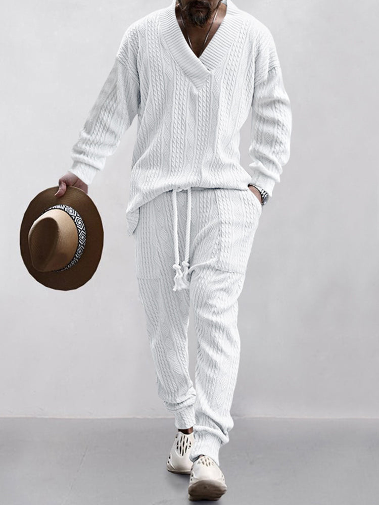 Cable Knit Athleisure Set