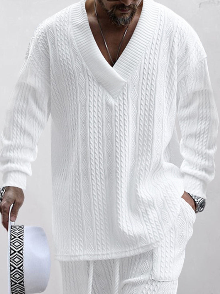 Cable Knit Athleisure Set