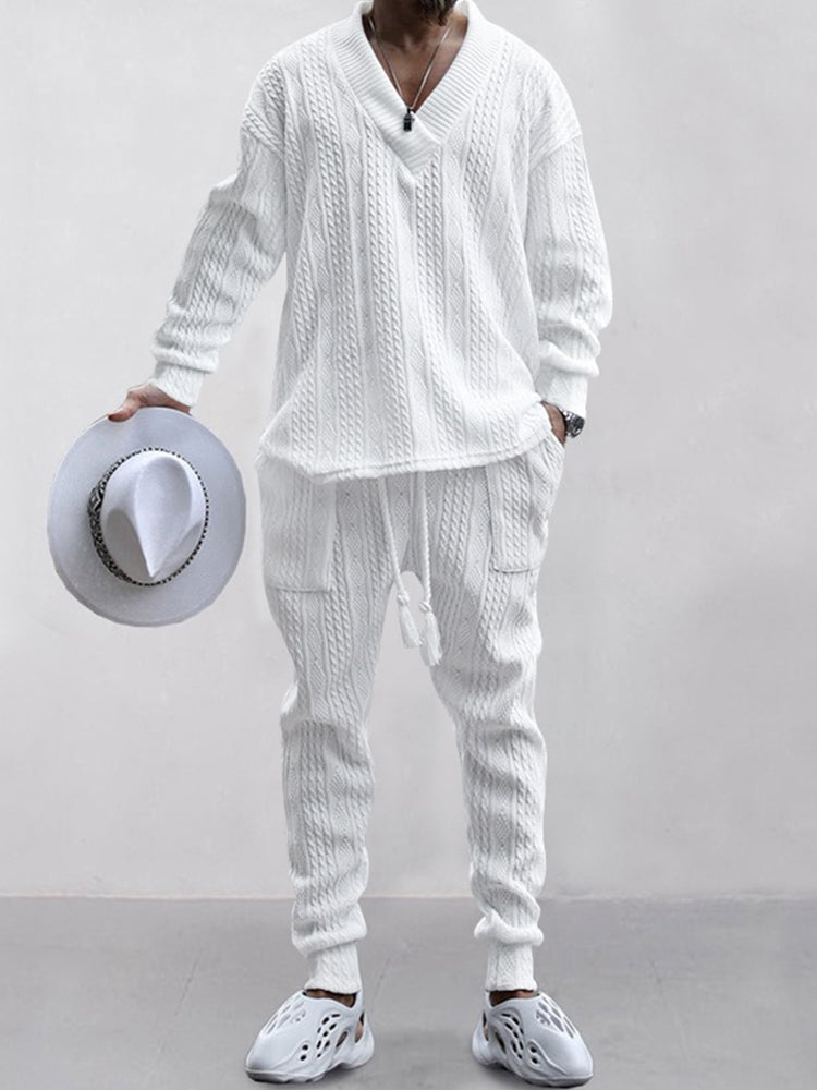 Cable Knit Athleisure Set