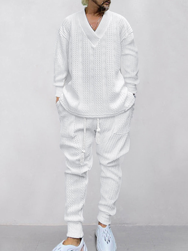 Cable Knit Athleisure Set