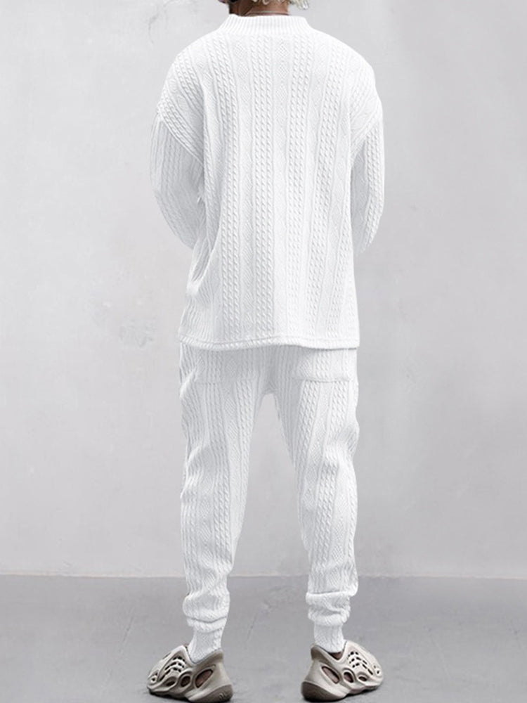 Cable Knit Athleisure Set