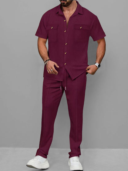 Casual Waffle Chic Urban Set