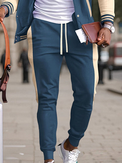 Versatile Sports Jacket Set with Trousers