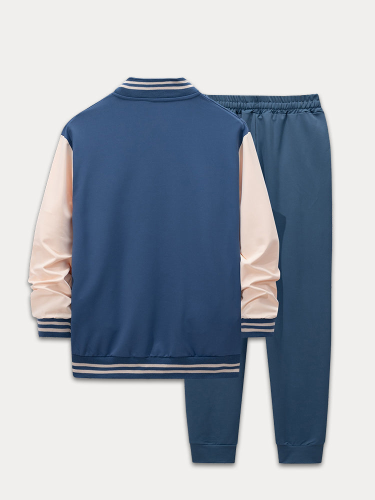 Versatile Sports Jacket Set with Trousers