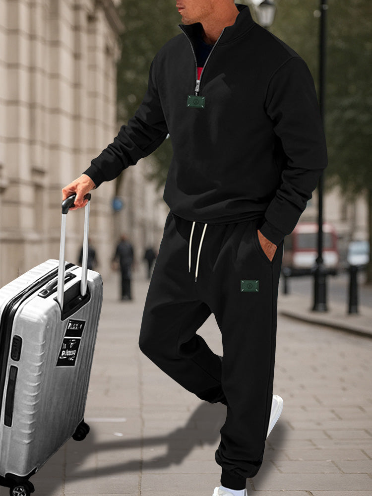 Comfortable fleece tracksuit set for athletes