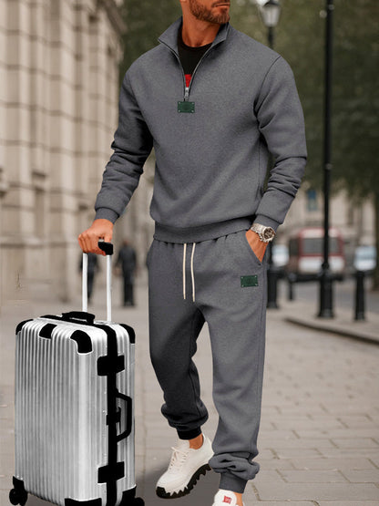 Comfortable fleece tracksuit set for athletes