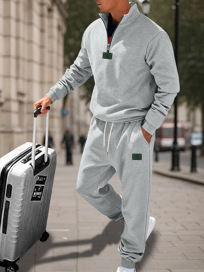 Comfortable fleece tracksuit set for athletes