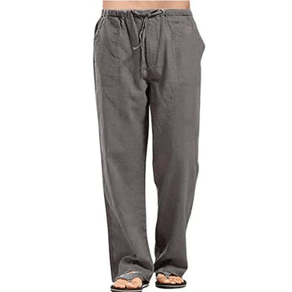 Bordeaux™ - Men's Summer Cotton Linen Trousers Solid Colour Breathable Linen