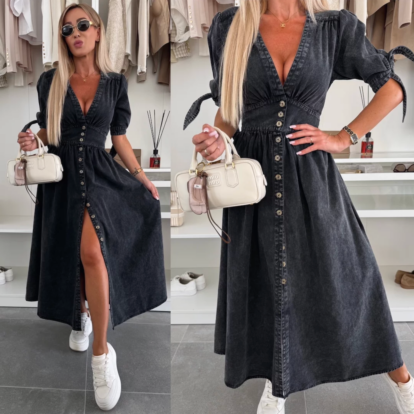 Ivanka™ | Radiant Denim Dress