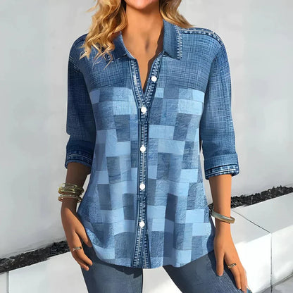 Hazel | Classic Check Blouse