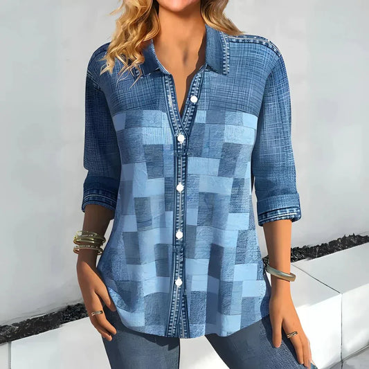 Hazel | Classic Check Blouse