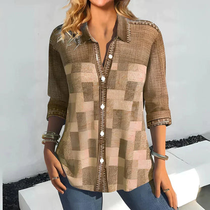 Hazel | Classic Check Blouse