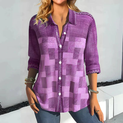 Hazel | Classic Check Blouse