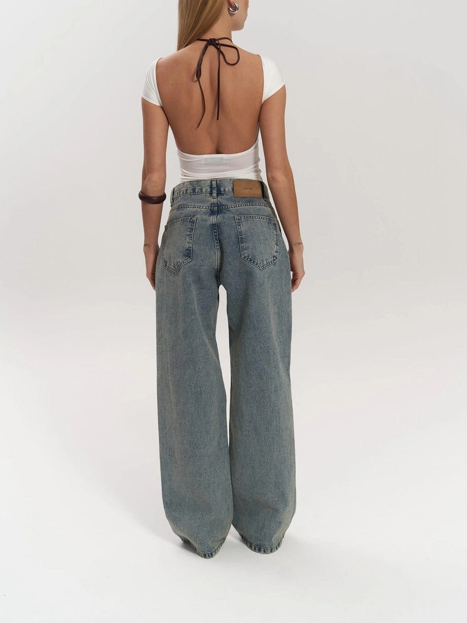 Lysandra - High-Waisted Transparent Jeans