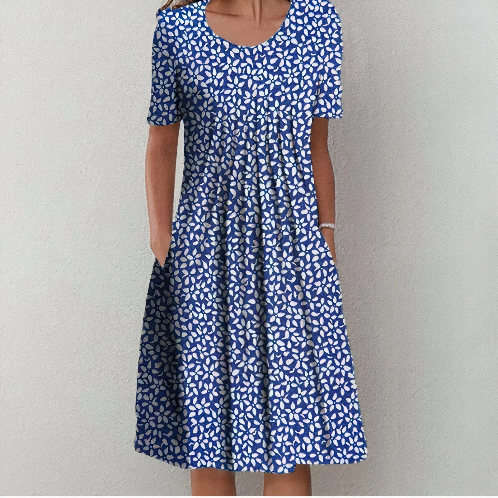 Blue with Flowers / 3XL (20)