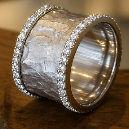VINTAGE SILVER ZIRCONIUM RING