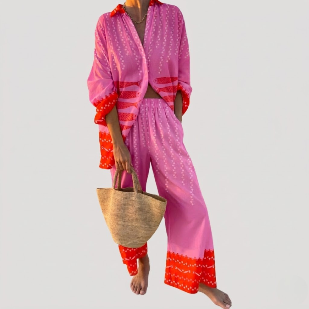 Women’s Summer Pink Co Ord Set