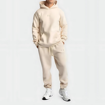 Men's Sweatpants - Relaxed Fit - Cream