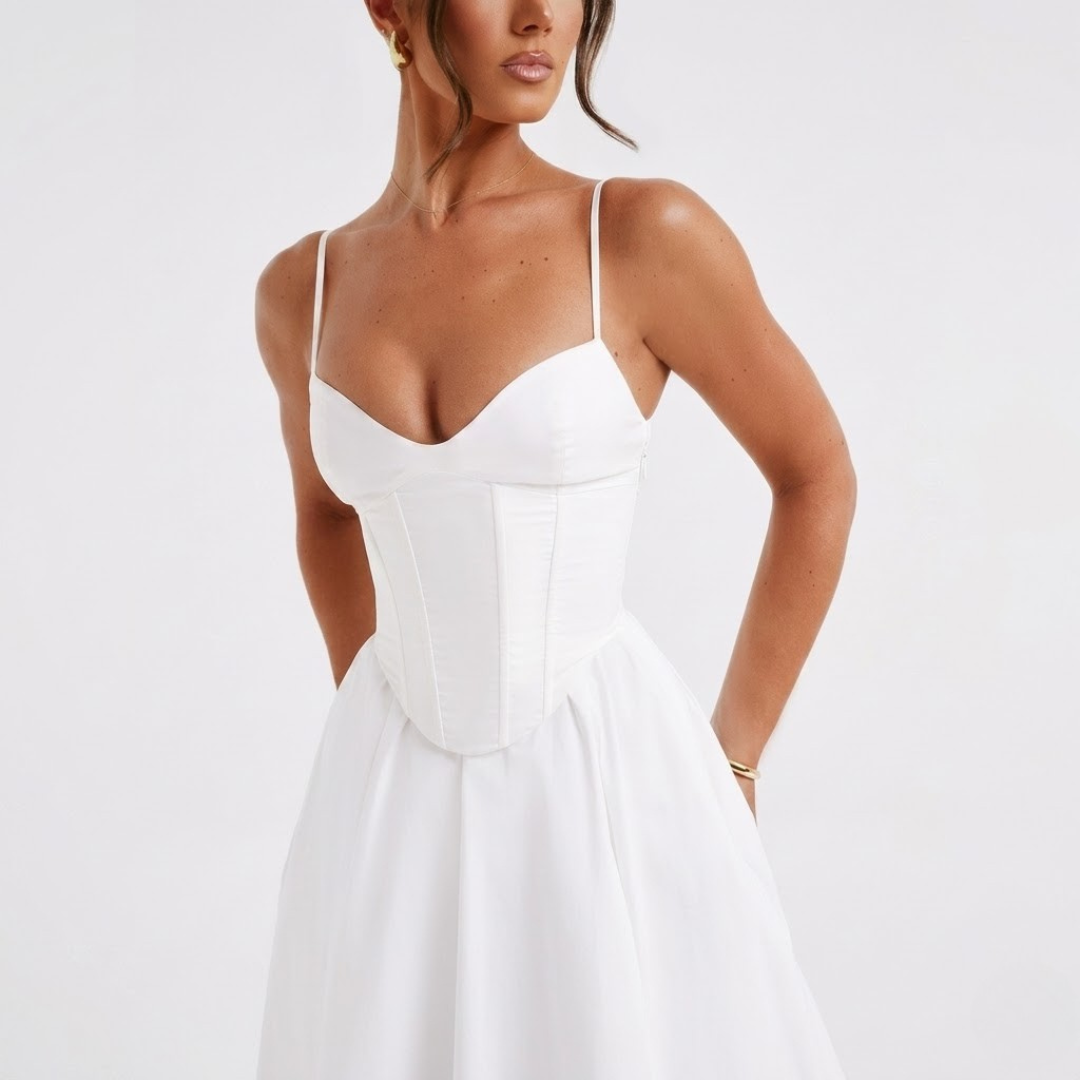 Women’s Elegant Corset Evening Maxi Dress