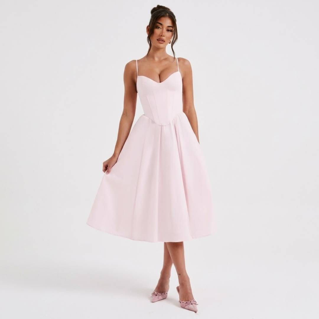 Women’s Elegant Corset Evening Maxi Dress