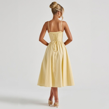 Women’s Elegant Corset Evening Maxi Dress