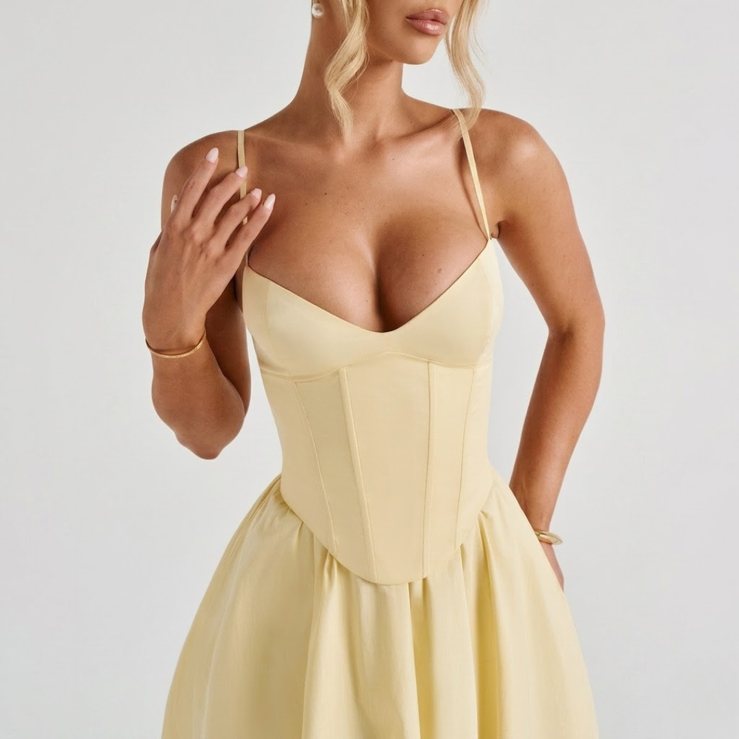Women’s Elegant Corset Evening Maxi Dress