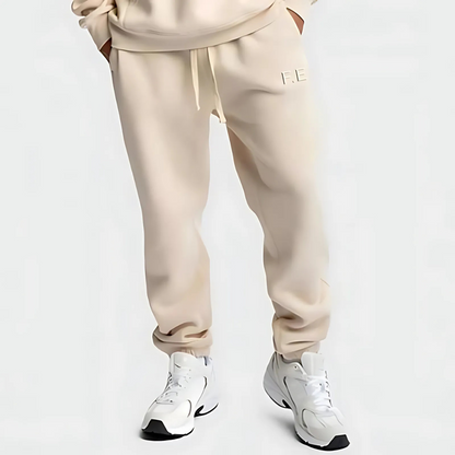 Men's Sweatpants - Relaxed Fit - Cream