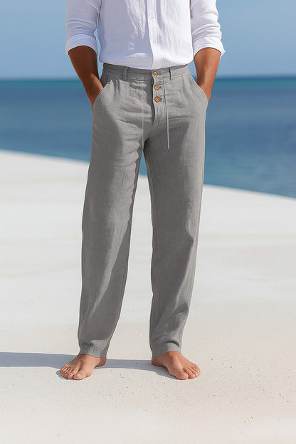 Laurent – Lightweight Summer Linen Trousers