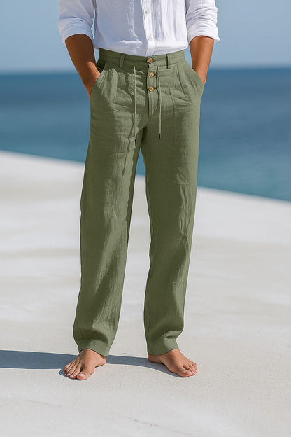 Laurent – Lightweight Summer Linen Trousers