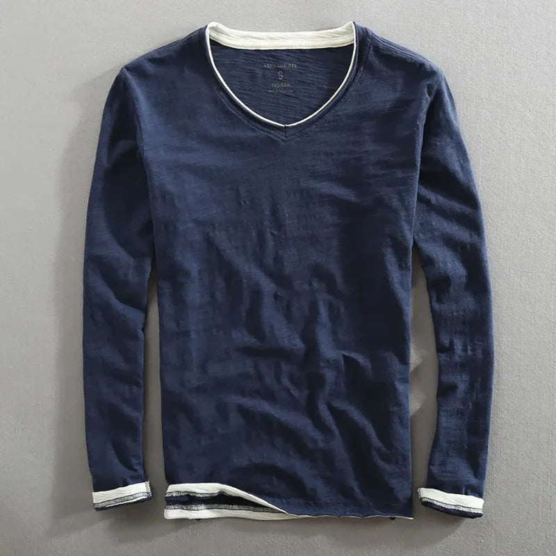 Guilhem – Long-Sleeve Cotton T-Shirt