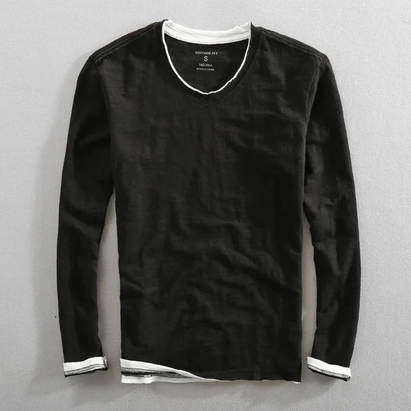 Guilhem – Long-Sleeve Cotton T-Shirt