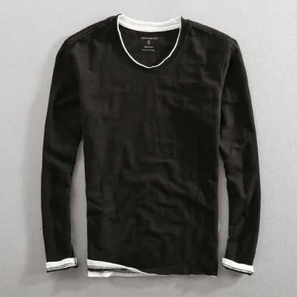 Guilhem – Long-Sleeve Cotton T-Shirt