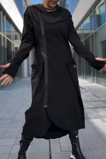MANA™ | LONG HOODIE WITH ZIP IN LIGHTWEIGHT AND BREATHABLE FABRIC