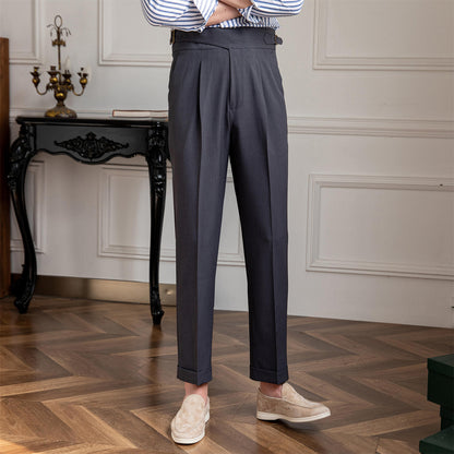Gurkha Monza Straight Pleated Trousers