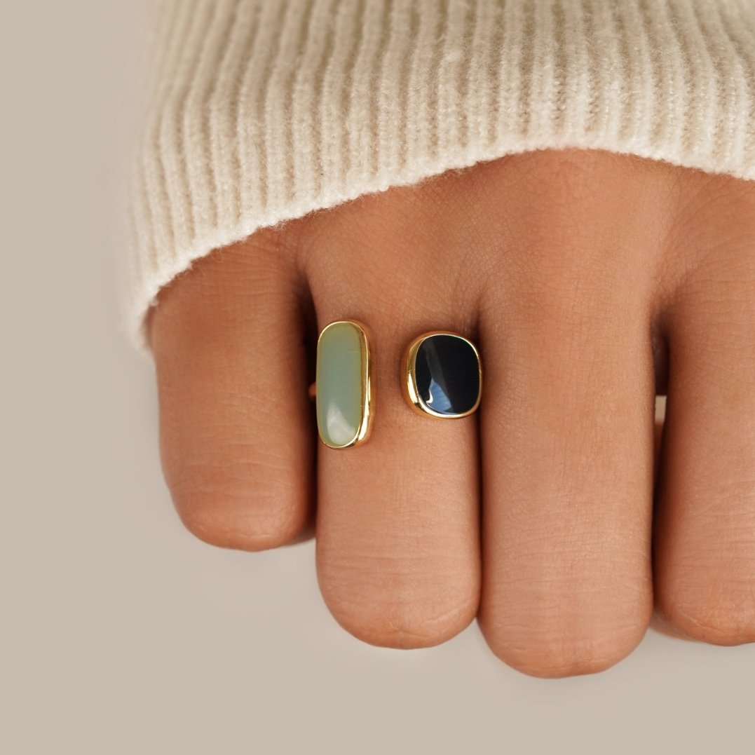 Wrap Ring with Aquamarine