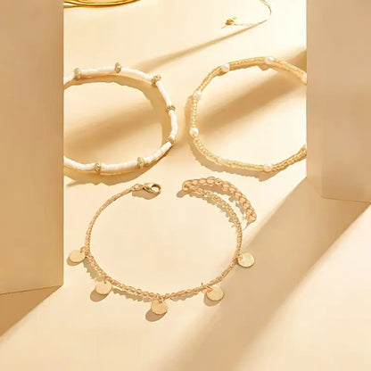 Set of 3 Layered Anklets