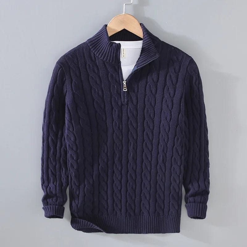 Marcel - Nordic Zip Jumper in Cotton