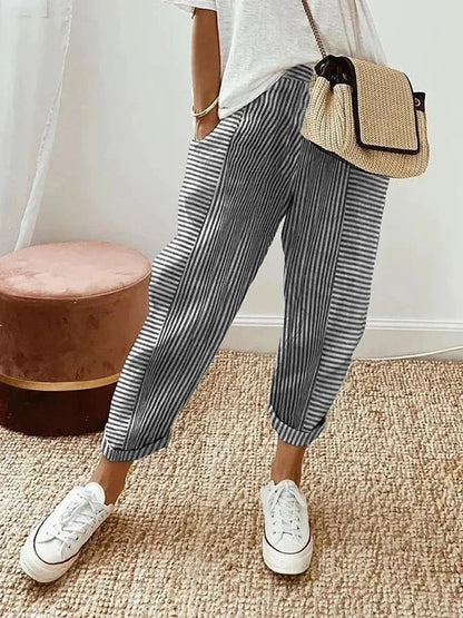 Lara – Striped Trousers