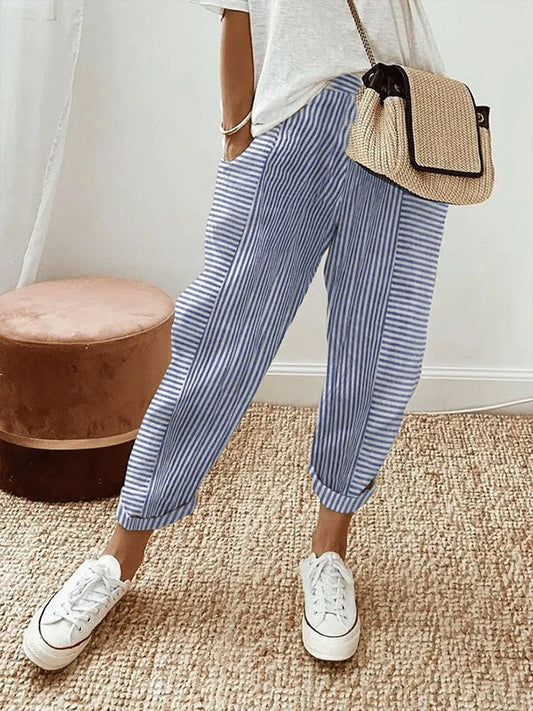 Lara – Striped Trousers
