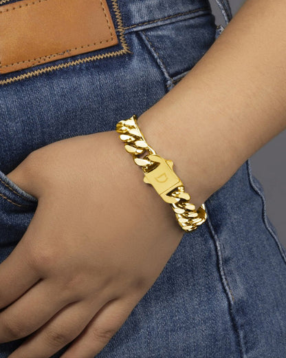 CUBAN BRACELET IN A NEAT BOX - 11MM GOLD