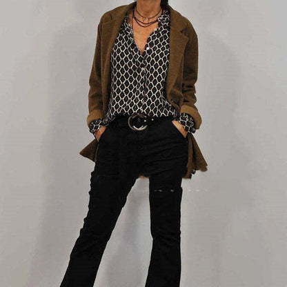 Antonia | Long Shirt with Elegant Patterns