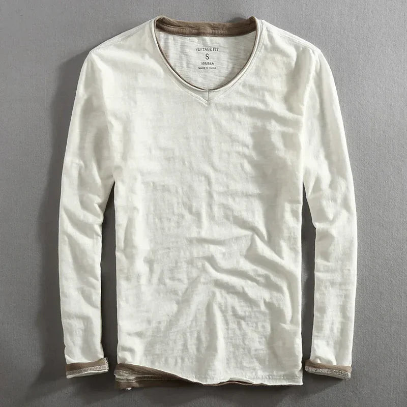 Guilhem – Long-Sleeve Cotton T-Shirt