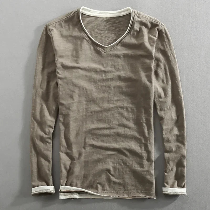 Guilhem – Long-Sleeve Cotton T-Shirt