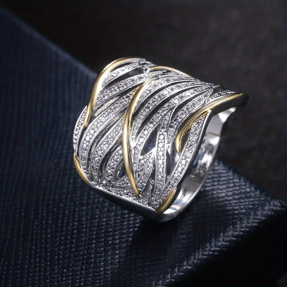 Elegant Twisted Multi-Layer Ring
