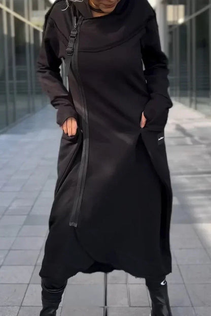 MANA™ | LONG HOODIE WITH ZIP IN LIGHTWEIGHT AND BREATHABLE FABRIC