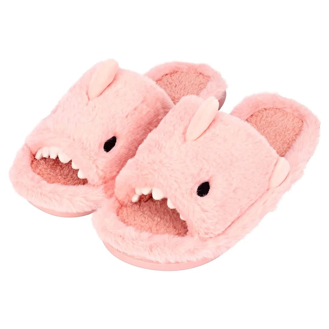 Plush Shark Slippers
