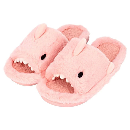 Plush Shark Slippers