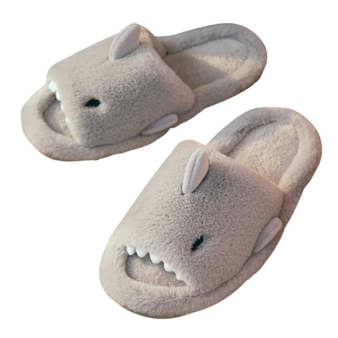 Plush Shark Slippers