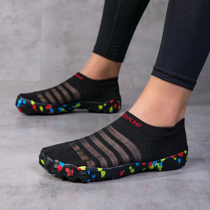 Unisex Black Quick-Dry Aqua Shoes for Beach and Sports